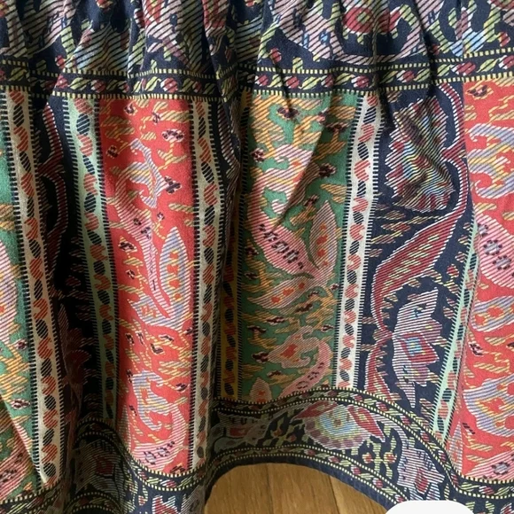 VTG Ralph Lauren Leningrad Russia KING Bedskirt Multi RUST Harvest Drop 12" USA - Picture 5 of 8